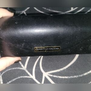 Christian Siriano Black Eye Glass Case with Gold Accent